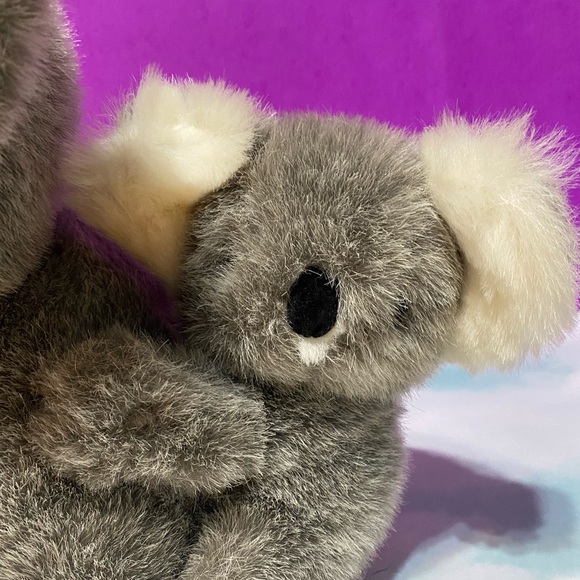 KOALA BEAR FAMILY VINTAGE 80s CHRISMA PLAYFUL PLUSH w/TAGS MOM & BABY KOALA BEAR - Picture 6 of 15